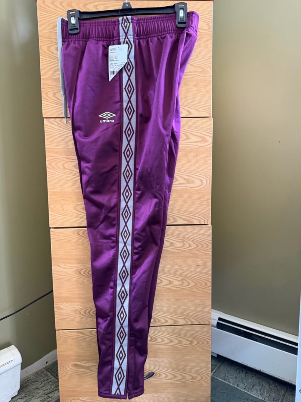 Umbro track pants women with Diamond Side Stripe
